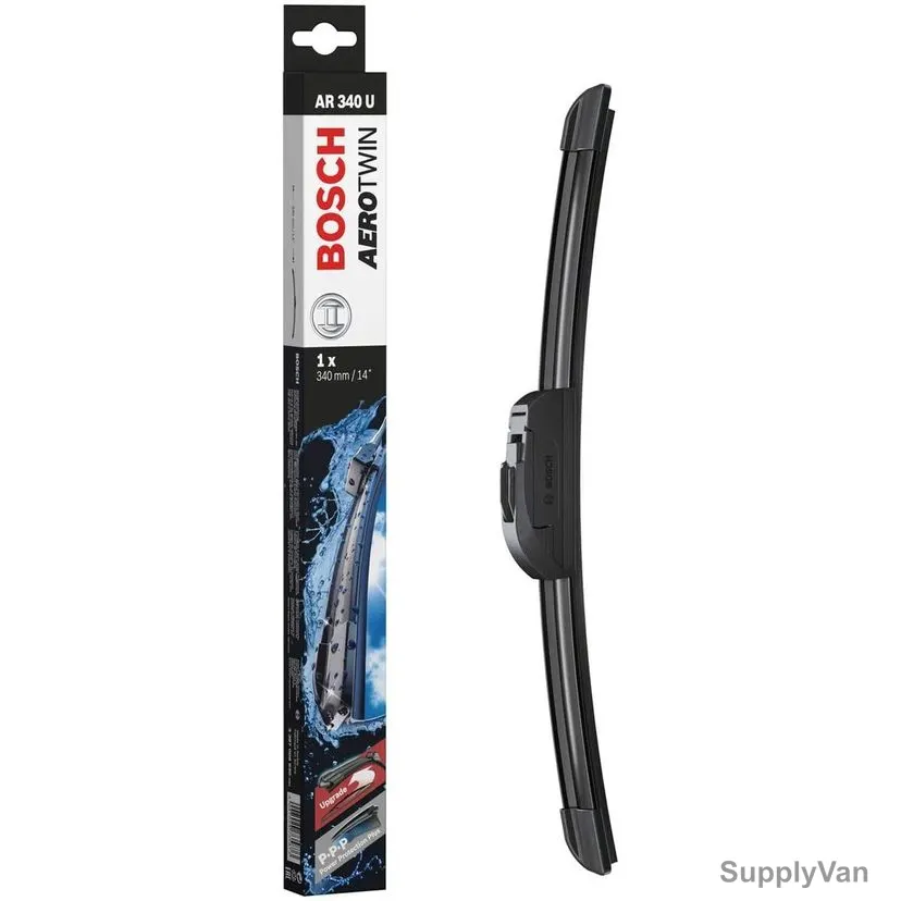 Bosch Aerotwin Retro Wiper Blade, 3397008930, 14 Inch, Black