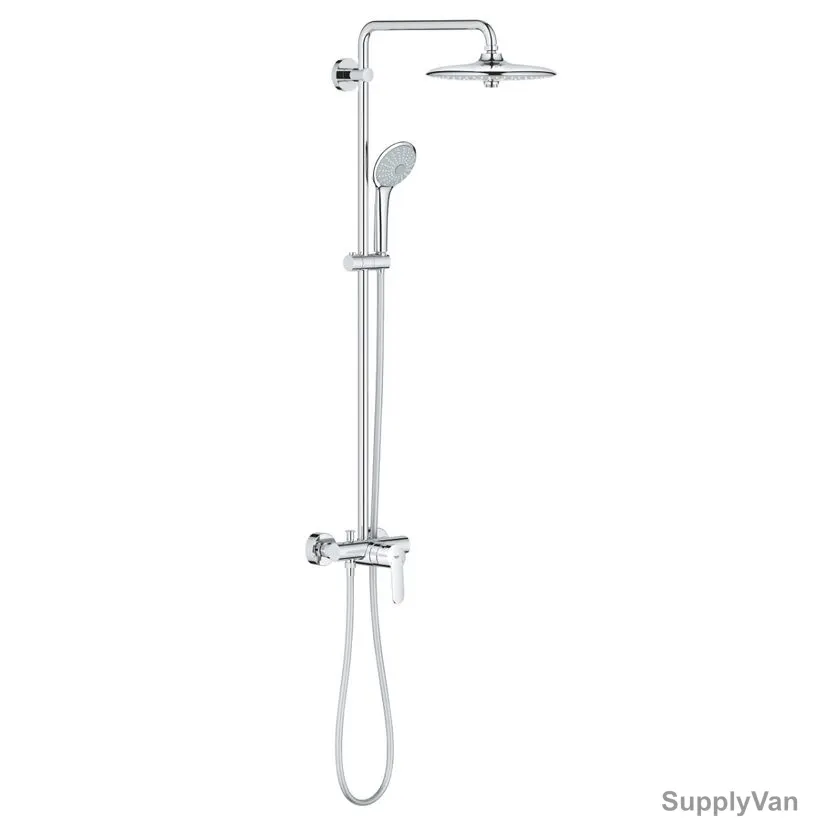 Grohe Single Lever Rain Shower Set, 2747300F, Euphoria System 260, Metal, 7.6 Ltrs/Min, Starlight Chrome Finish