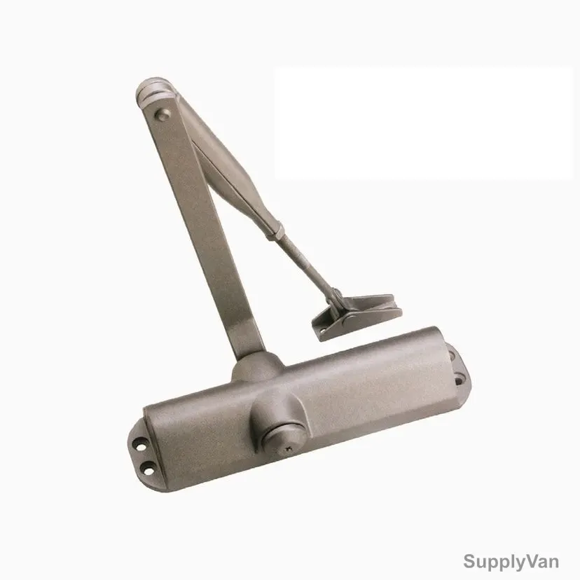 Devon Overhead Door Closer With Adjustable Standard Arm, Stainless Steel, 45-80 Kg