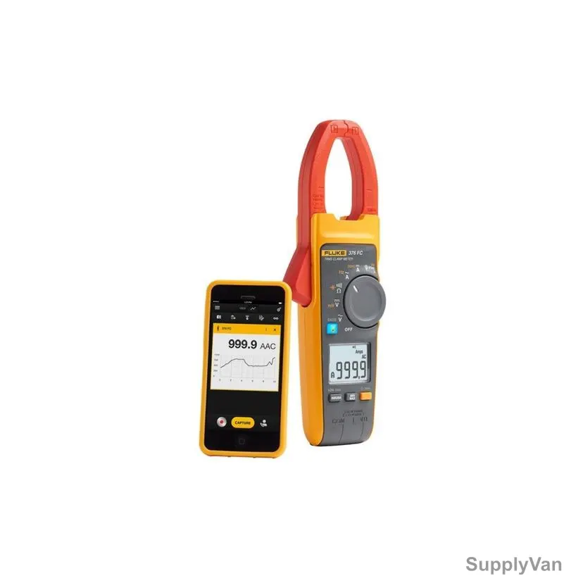 Fluke TRMS Wireless AC/DC Clamp Meter With iFlex, 376FC, 2500A