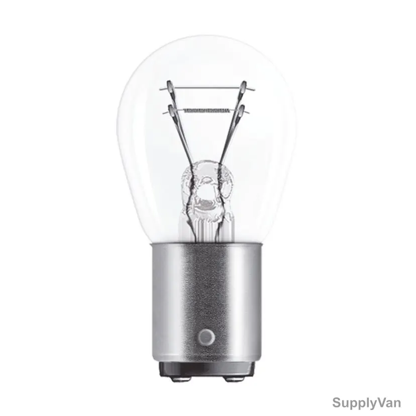 Osram Automotive Signal Bulb With Metal Base, 7225, BAZ15d, 12V, 21/4W