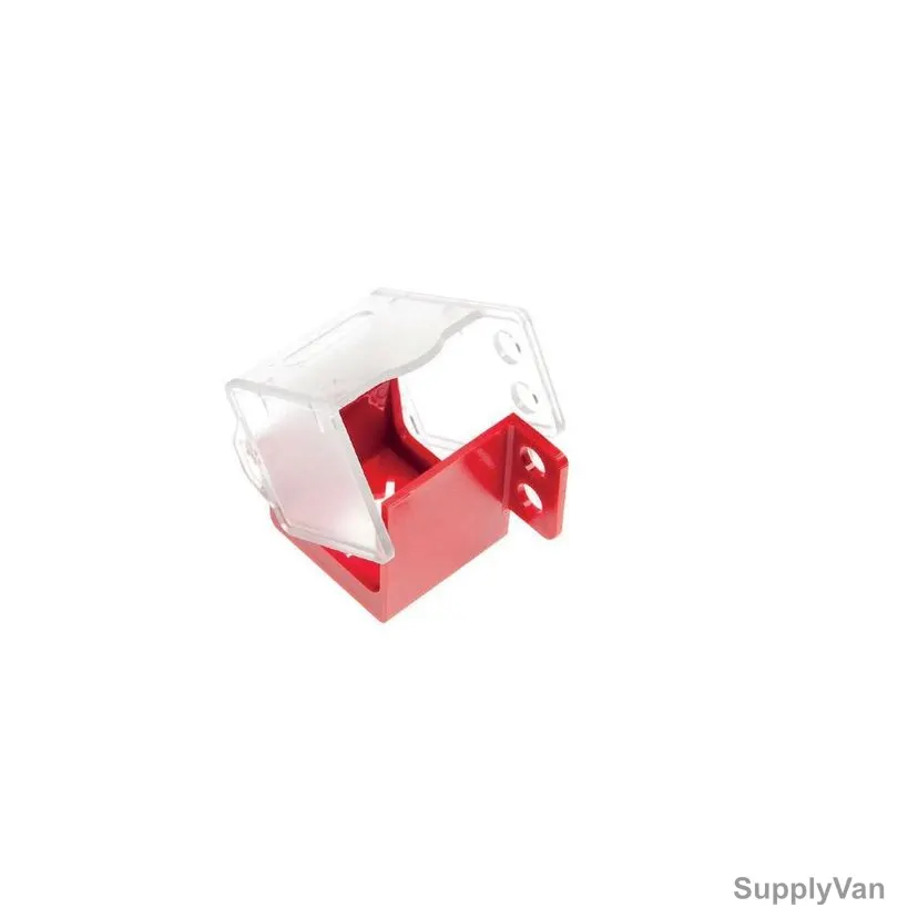 Loto-Lok Panel and Push Button Lockout, PL-RC-22, Polycarbonate, 22MM, Red and Clear