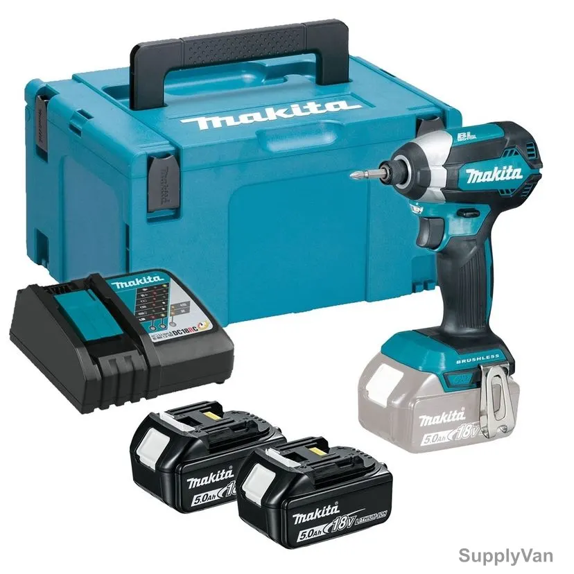Makita Impact Driver, DTD153RTJ, 18V, 0-3400 RPM, Lithium-Ion