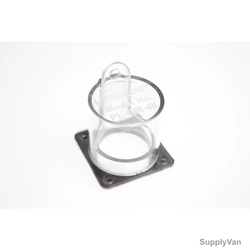 Loto-Lok Push Button Panel Lockout, PL-CIR-45, Polycarbonate, 45MM, Clear
