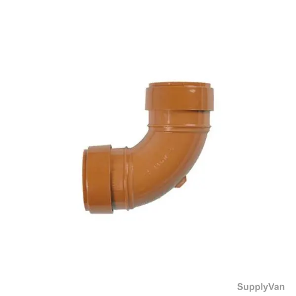 Terrain Double Socket Bend, 3D23D, UPVC, 87.5 Degree, 82MM, Terracotta