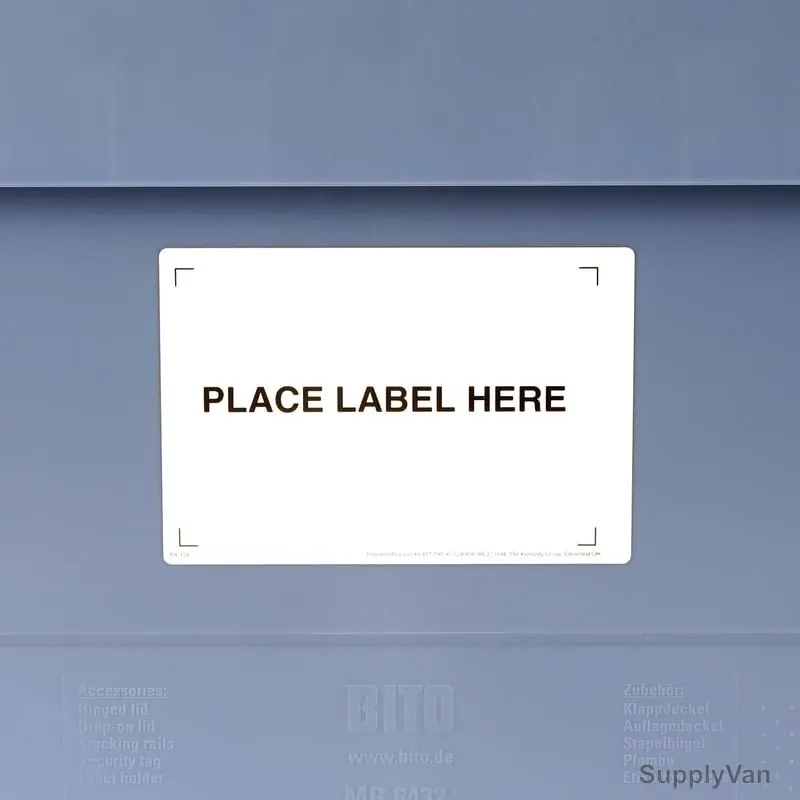 Bito Easy Peel Container Label Holder, KFA5, Polypropylene, 230 x 170MM, White, 100 Pcs/Pack