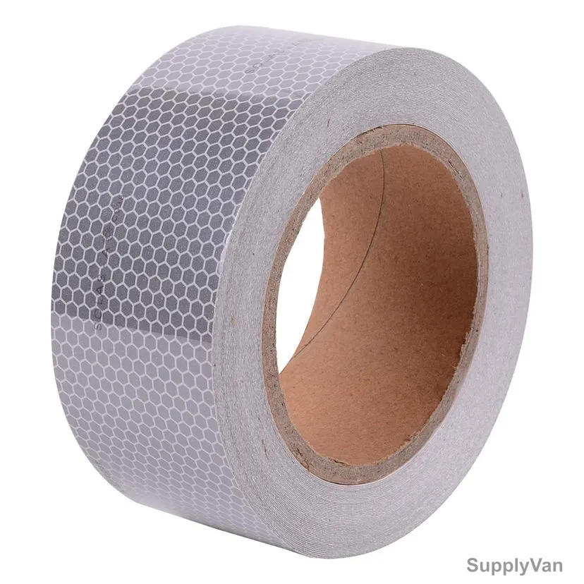 SOS Solas Marine Reflective Tape, PVC, 2 Inch Width x 47.5 Mtrs Length, Silver