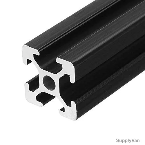 Extrusion T-Slot Profile, 15 Series, Aluminium, 15 x 15MM, Black, PK3