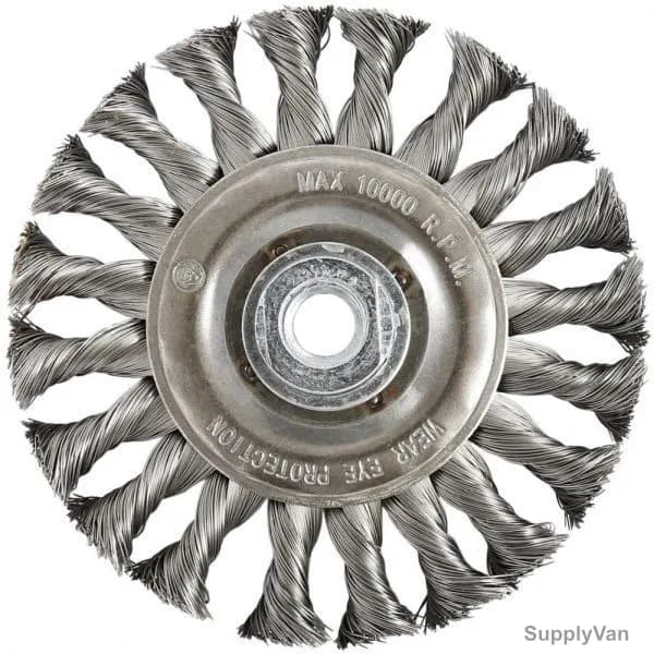 Hawk Wire Wheel Brush, 631131-3248, Twist Knot, w/ Thread, 13x125MM