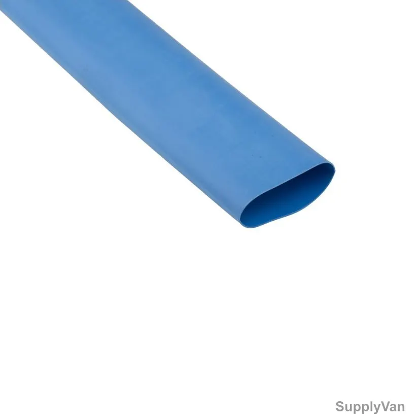 Aftec Heat Shrink Sleeve, HSS-15, 15MM ID Before Shrinking x 7.5MM ID After Shrinking, 100 Mtrs Length, Blue
