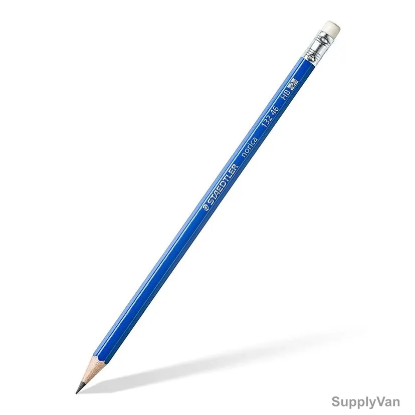Staedtler Norica Rubber Tip Pencil, 132-46, HB2, 12 Pcs/Pack
