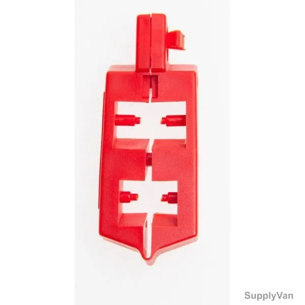 Loto-Lok Circuit Breaker Lockout, CB-CLO, Clamp-On, Red