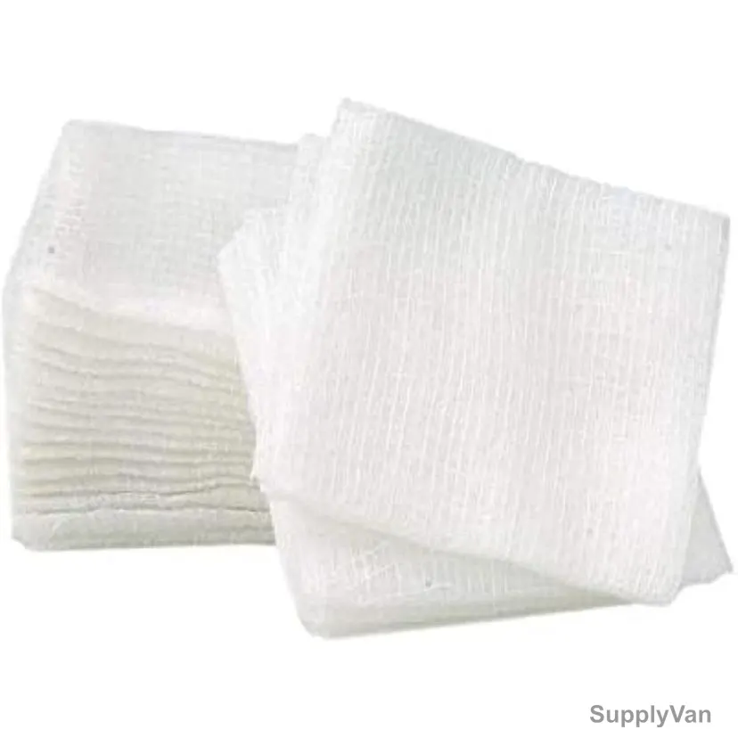 Maxmed Non-Sterile Gauze Sponge, 100% Cotton, 8 Ply, 10CM Width x 10CM Length, White, 100 Pcs/Pack
