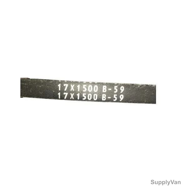 V-Belt, B-59, Rubber, 17MM Width x 1500MM Inside Length