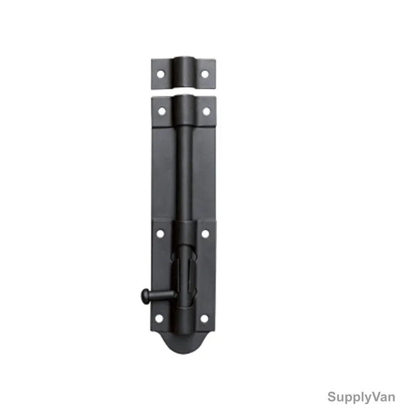 Door Tower Bolt, Metal, Black