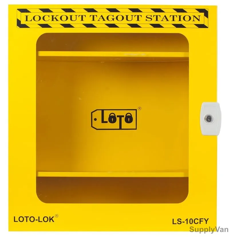 Loto-Lok Lockout Station, LS-10CFY, 600 x 550MM, Yellow