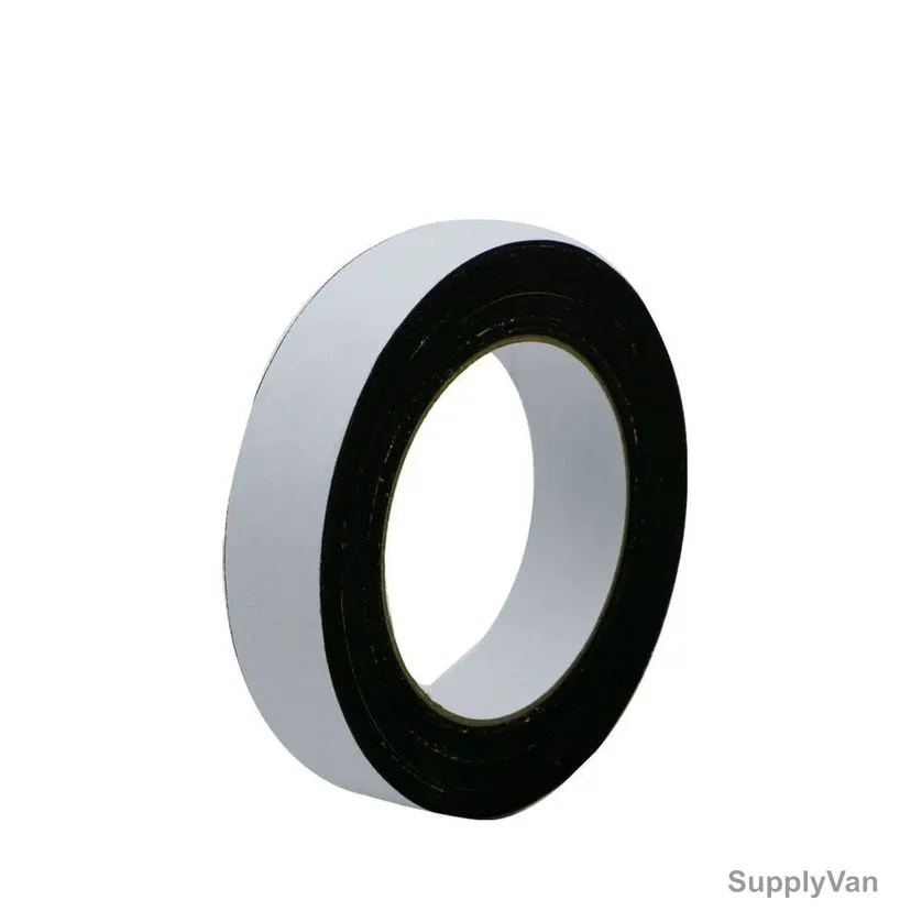 Single Sided Foam Tape, 1MM, 24MM x 5 Mtrs, Black/White