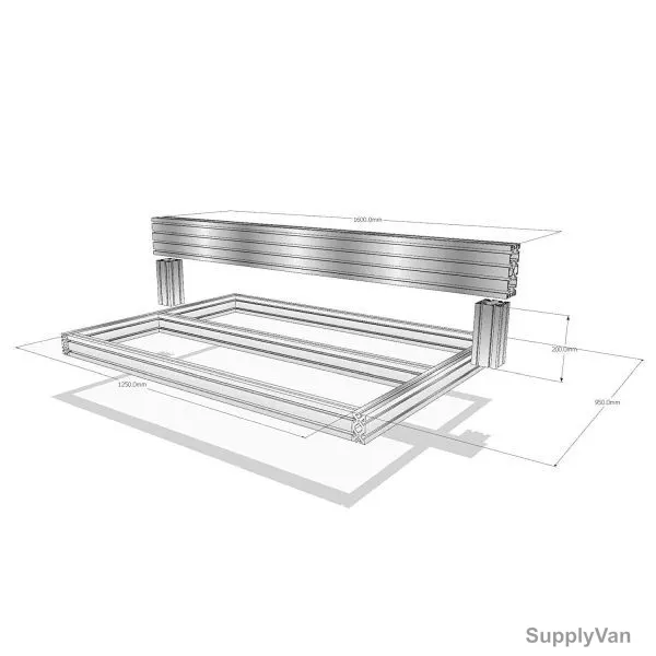 Extrusion CNC Router Kit, 2 x 4 Feet, Silver