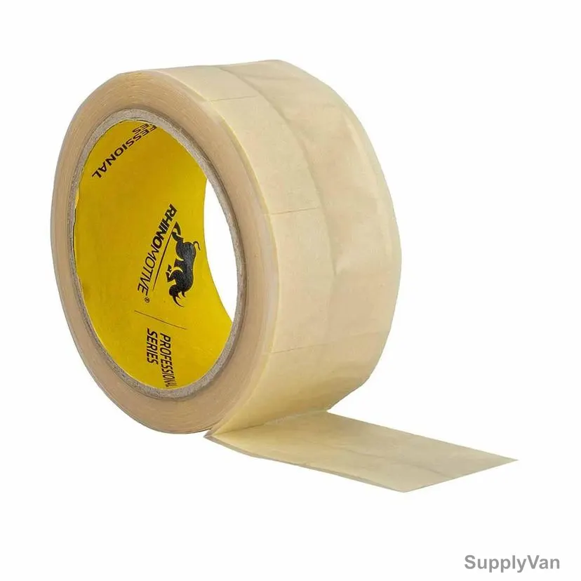 Rhinomotive Advanced Trim Masking Tape, R1013, 50MM x 10 Mtrs, Yellow