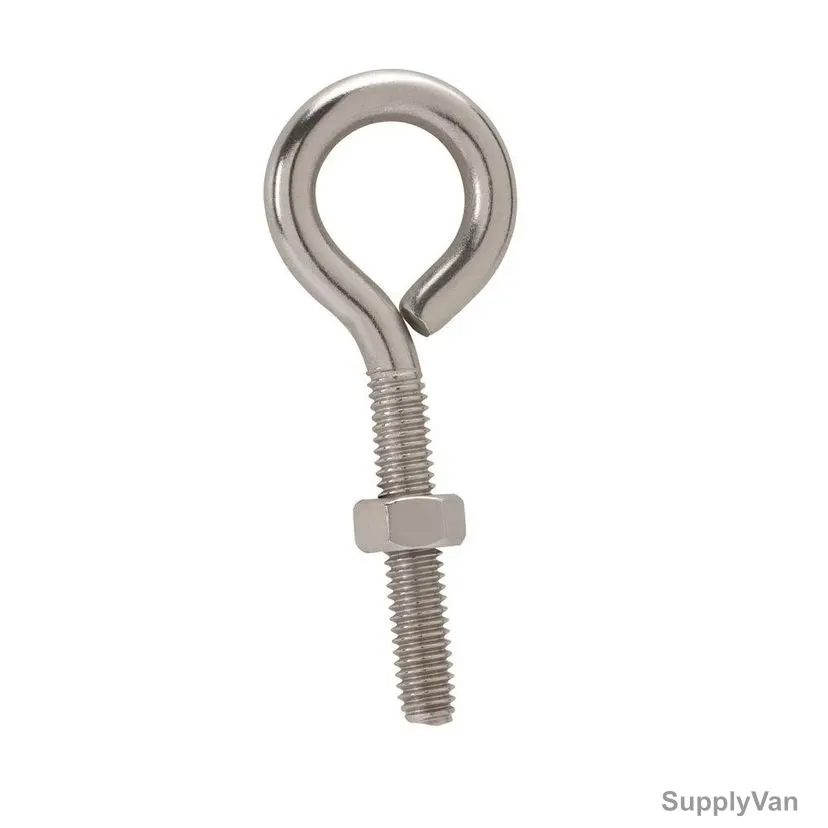 Rawl Bolt Eye Hook, Metal, C-6, Silver