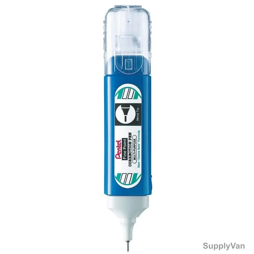 Pentel Multi-Purpose Correction Pen, PE-ZL31-04EP, 12ML, Blue, 48 Pcs/Pack