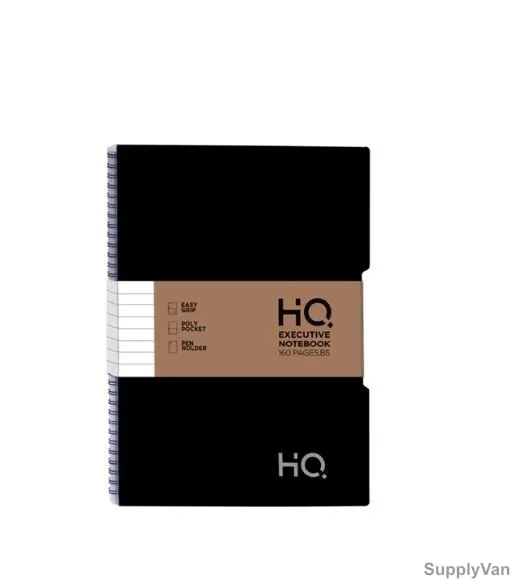 Navneet HQ Executive Notebook, NAV85487, B5, 80 Sheets, Black