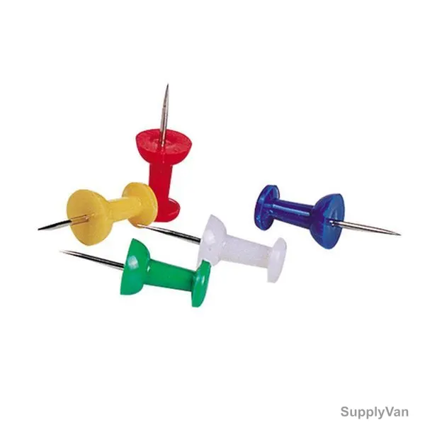 Deli Push Pin, E0021, 23MM, Multicolor, 35 Pcs/Pack