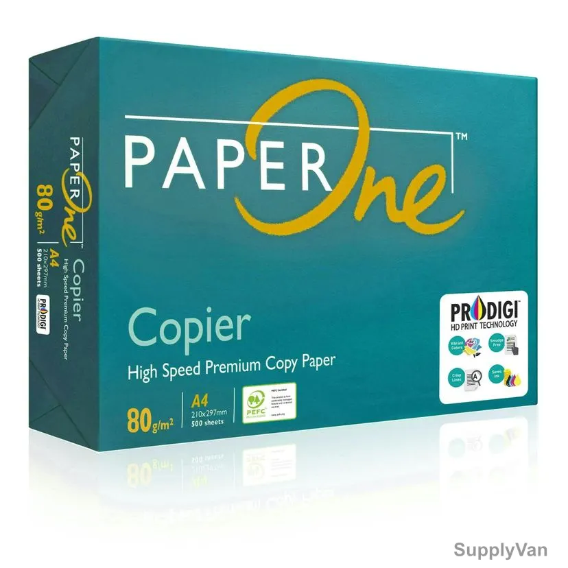 PaperOne Copier Premium Copy Paper, P1C80A4R, A4, 80 GSM, 500 Sheets/Pack