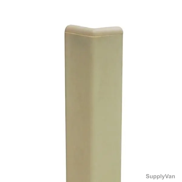 Warrior Corner Guard With Aluminium Frame, PVC, 52MM x 52MM Wing Size, 1.2 Mtrs Length, Off White