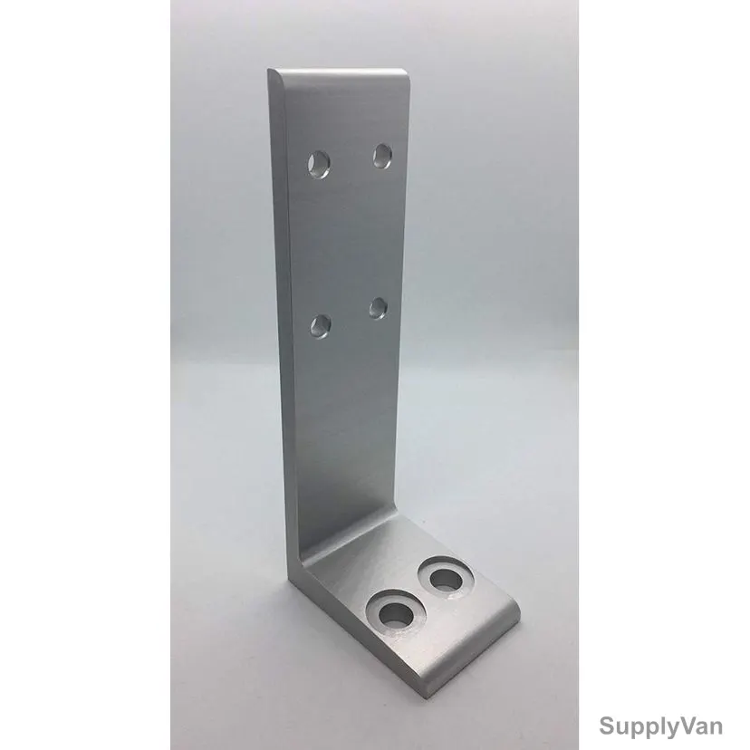 Extrusion Floor Mount Base Plate Bracket, 45 Series, 6 Hole, Aluminum, 140 x 86MM