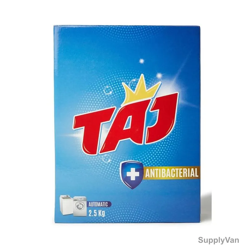 Taj 2-in-1 Antibacterial Detergent Powder, Lavender, 2.5 Kg, 6 Pcs/Pack