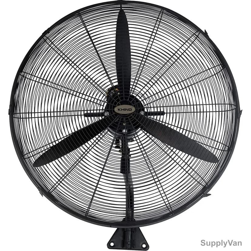 Khind Heavy Duty Industrial Wall Fan, WF2402, 150W, 24 Inch Blade Dia, Black