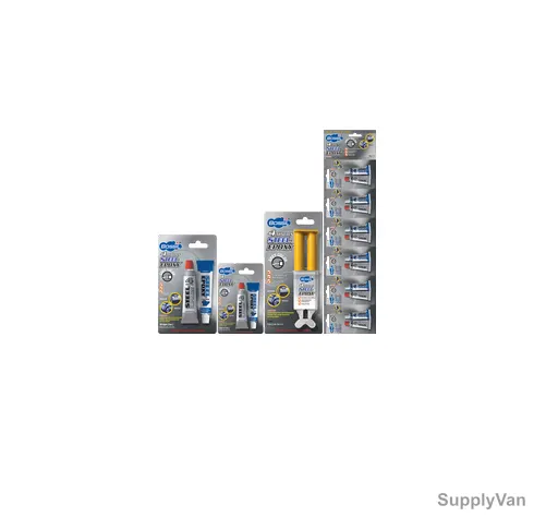 Bossil Steel Epoxy, BS-8191, 10g x 6 Card, Grey