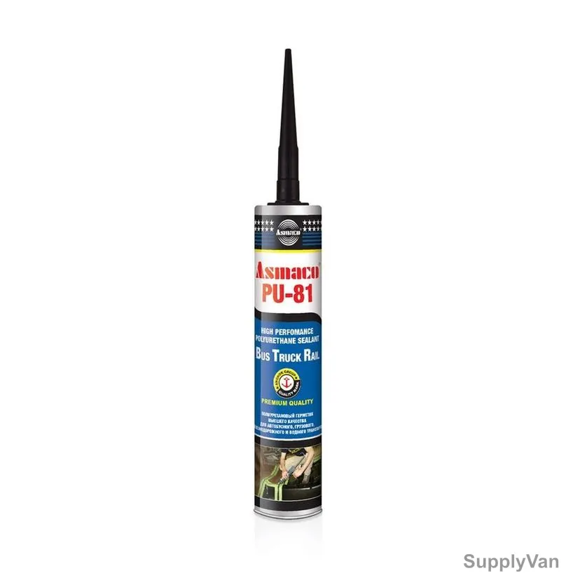 Asmaco Polyurethane Sealant, PU 81-BTR, 280ML, White and Black, 12 Pcs/Carton