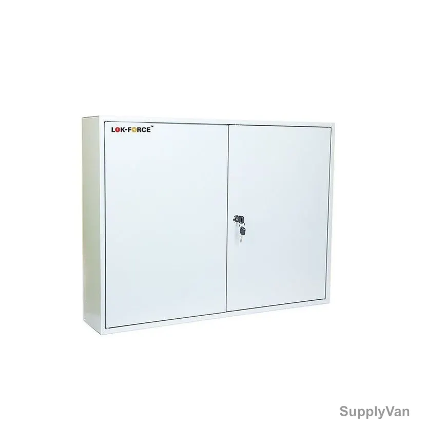 Lok-Force Heavy Duty Key Cabinet, KC-LFHD-400, Steel, 400 Keys Capacity, Grey