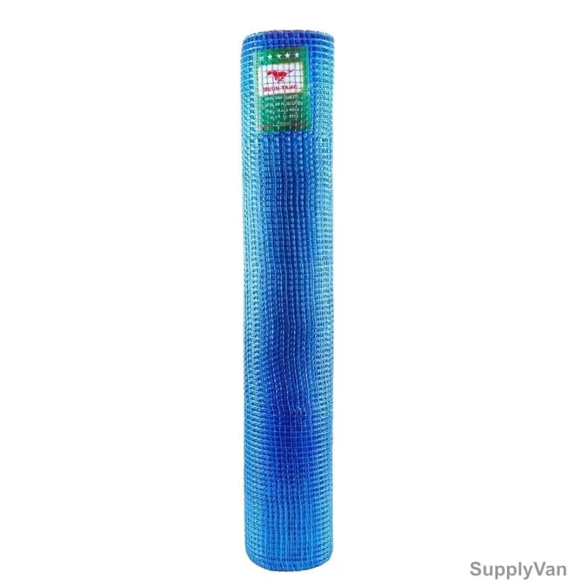 Musu Tang Safety Mesh, BFM411, Fiberglass, 4 Inch x 25 Mtrs, Blue
