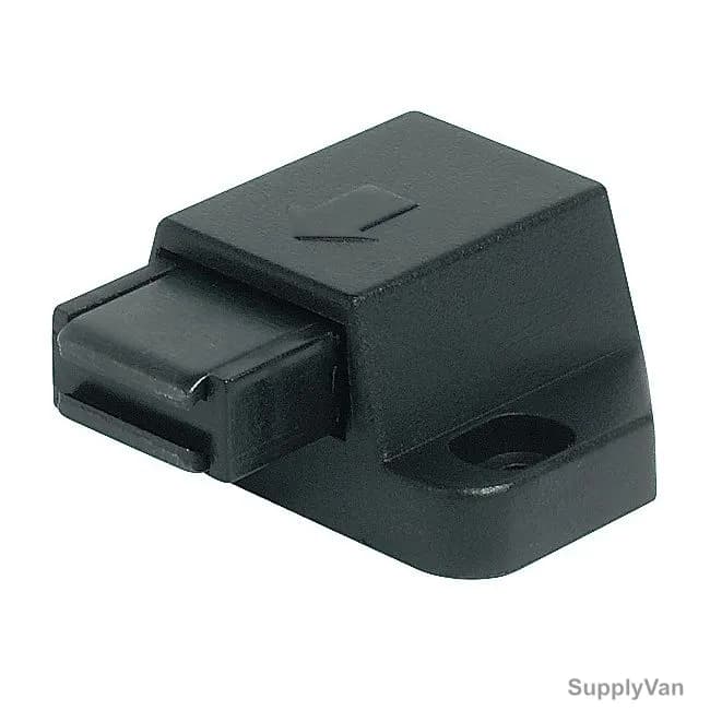 Hafele Magnetic Pressure Catch For Single Glass Door, 245-67-310, Plastic, 1.8 Kg Pulling Force, Black