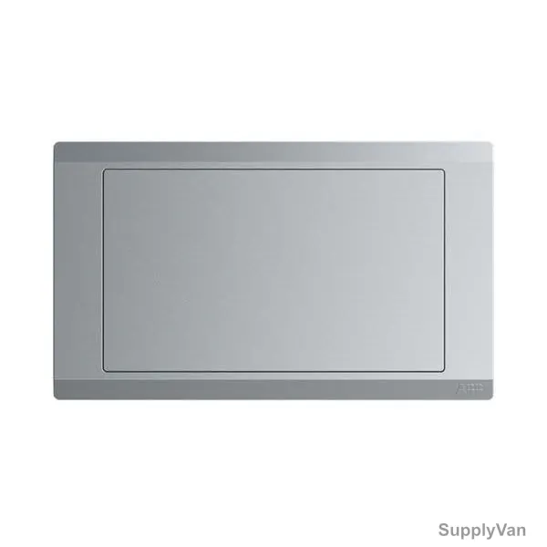 Abb Electrical Blank Wall Plate, BL505-G, lnora, 2 Gang, Classic Grey