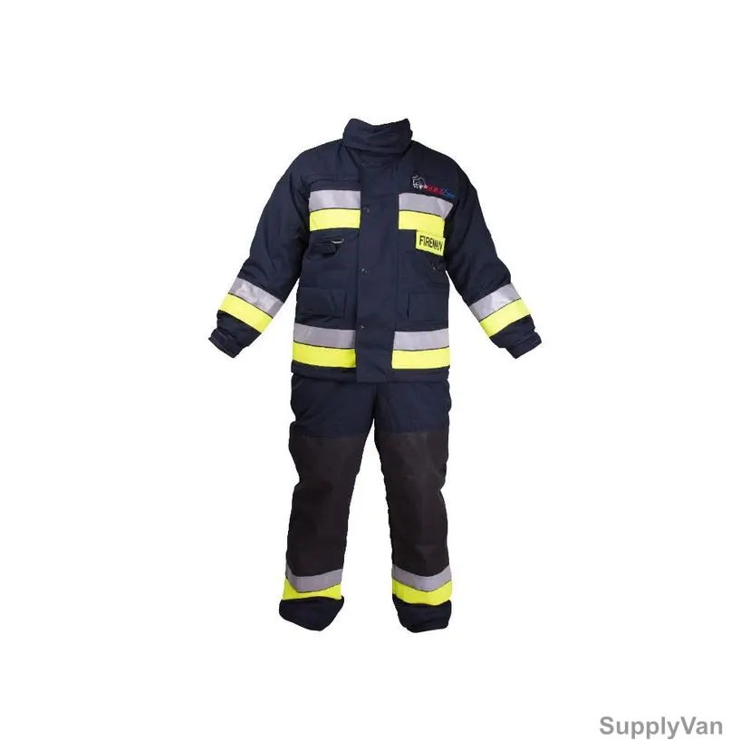 Naffco Fire Fighting Suit, BDUSP-2-2, Cotton, Free Size