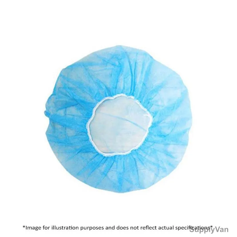 Khaleej Pack Disposable Hair Net, HN-BLU100, Nylon, Blue, 50 Pcs/Pack