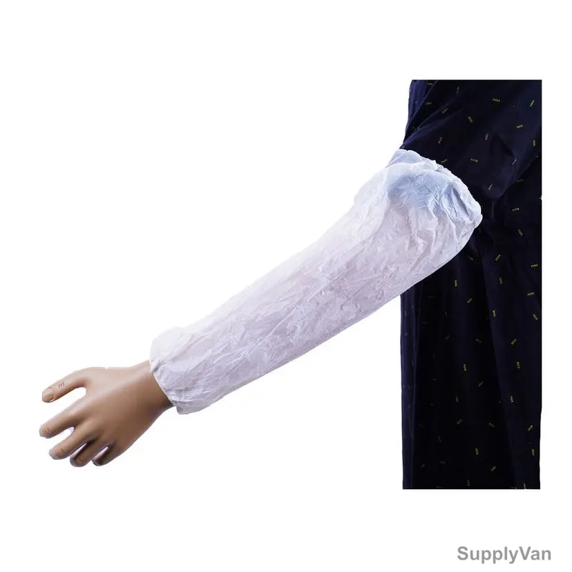 Hotpack Plastic Hand Sleeve, Pos, White, 2000 Pcs/Carton