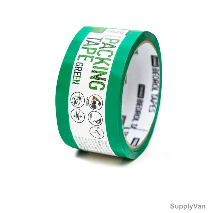 Beorol Packing Tape, KSZE, Acrylic Adhesive, 50MM x 50 Mtrs, Green