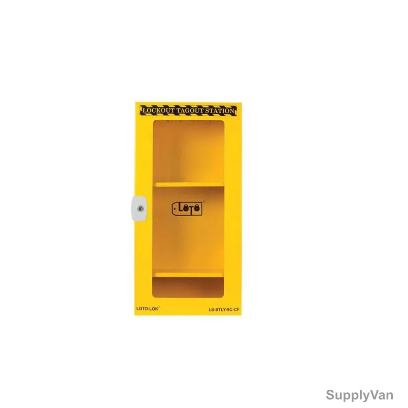 Loto-Lok Lockout Station, LS-STLY-9C-CF, 760 x 380MM, Yellow