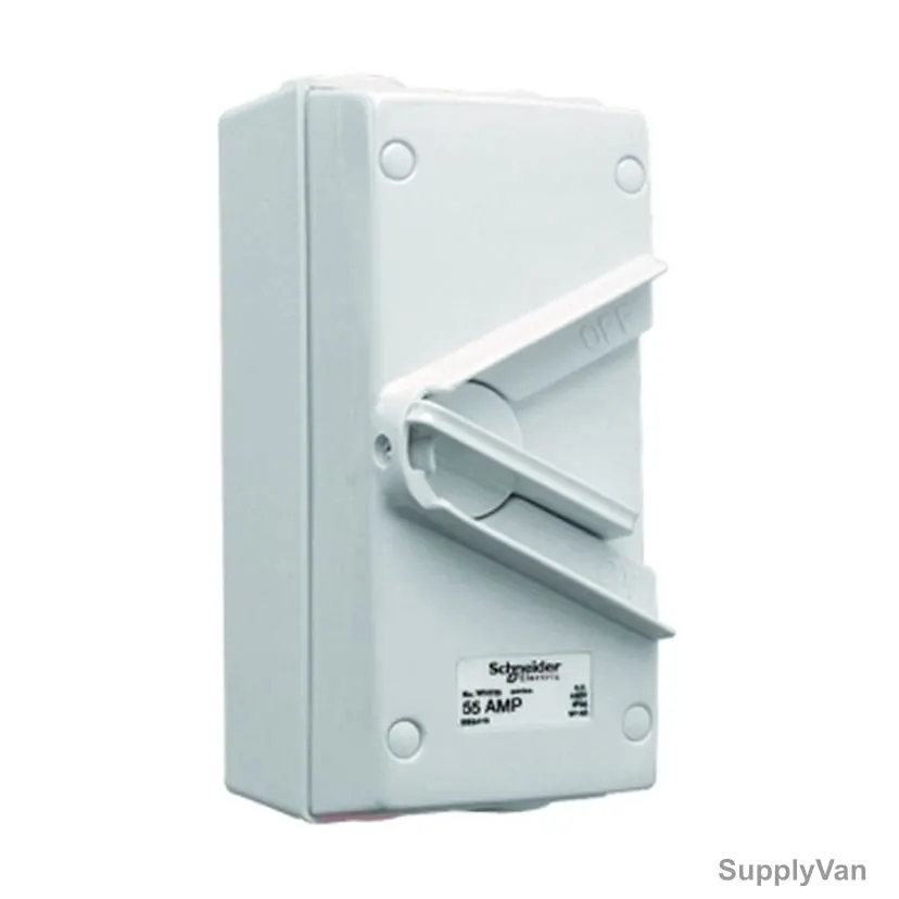 Schneider Electric Surface Mount Isolating Switch, WHT55, Kavacha, 3P, 55A, 440VAC