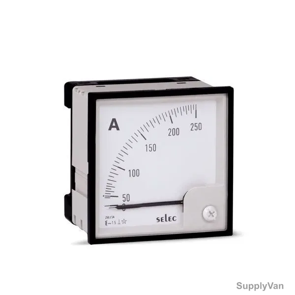 Selec Analog Ammeter, AM-I-2-800-5A, 0-5A