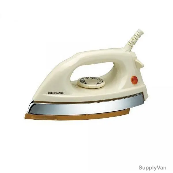 Olsenmark Non-Stick Dry Iron, OMDI1549, 1000-1200W, Off White