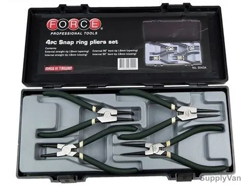 Force Snap Ring Plier Set, 5043A, 4 Pcs