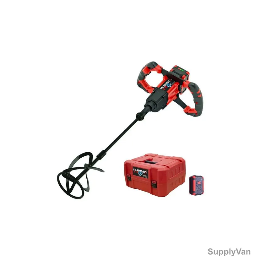 Rubi Rubimix E-10 Energy Cordless Electric Mixer, 26965, Lithium Ion, 18V