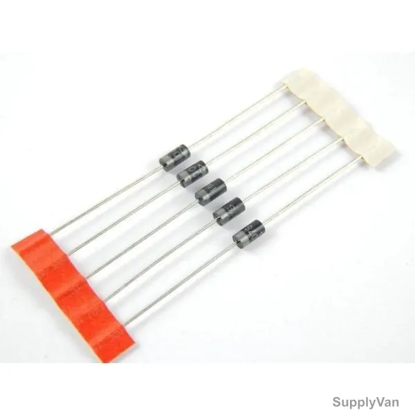 General Purpose Rectifier Diode, 1N4007, 1000V, Black, PK5