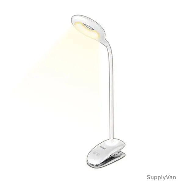 Sonashi Rechargeable LED Clip Lamp, STL-006, 1200mAh, White
